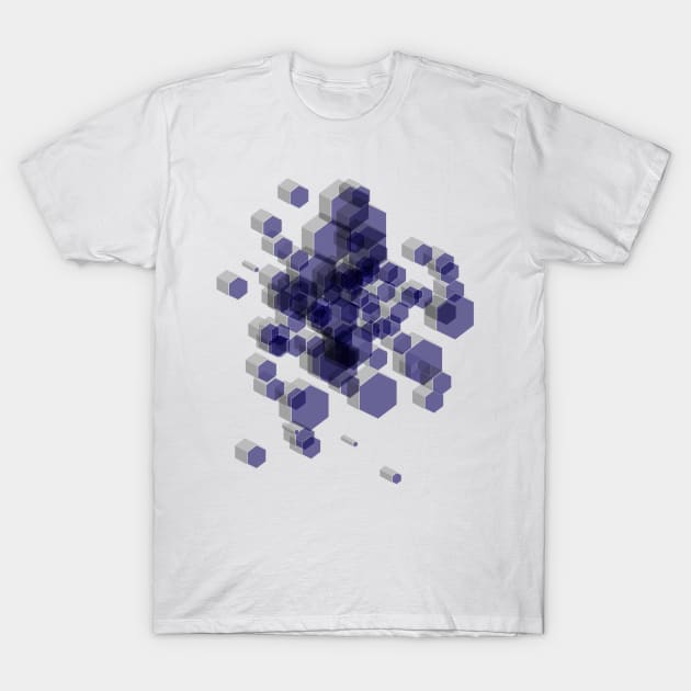 3D Hexagon Background IV T-Shirt by uniqued